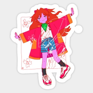 Asuka Eva 02 Sticker